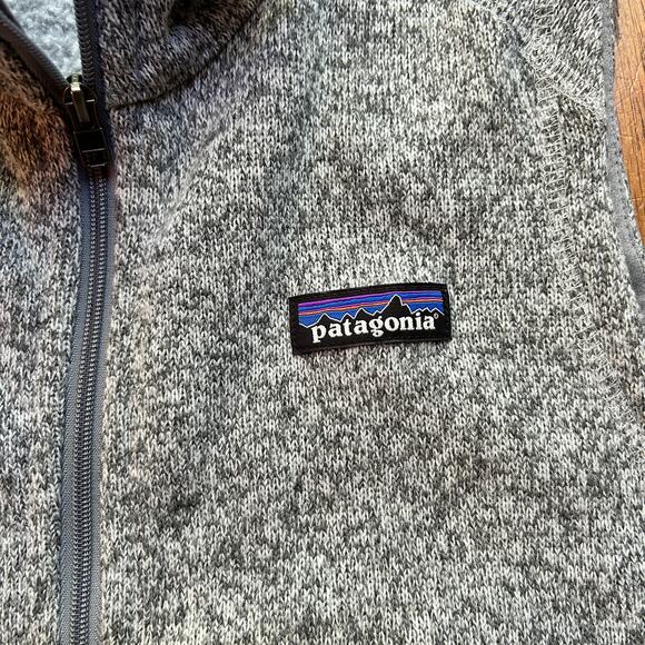 Patagonia Gray Better Sweater Vest Marled Zip Up Pockets Size Small - Picture 2 of 7
